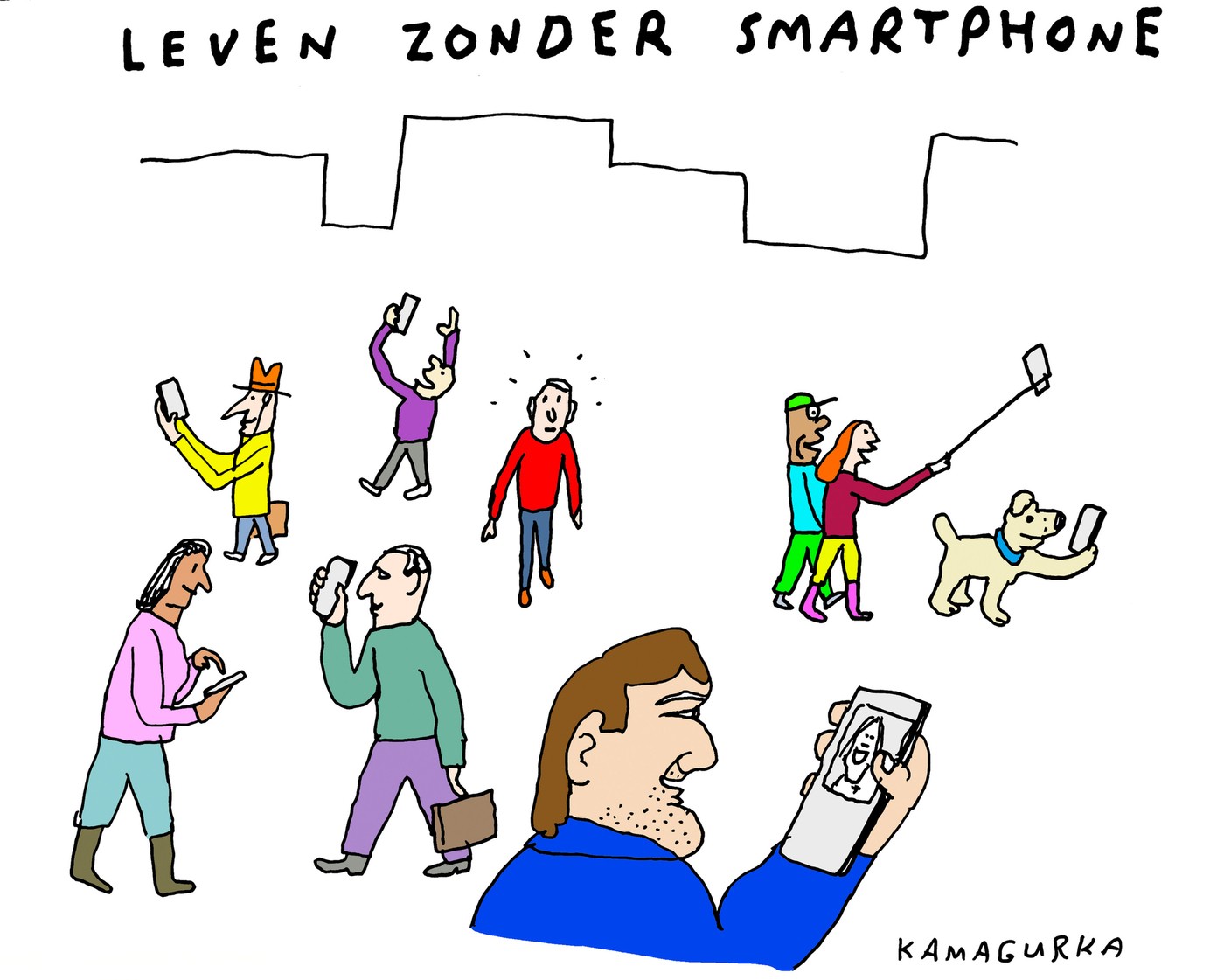 Een paard op de snelweg